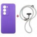 Чохол до мобільного телефона Dengos Case + Cross-body Strap Xiaomi Redmi 15 Purple+Grey (DG-KM-CCRB-45)
