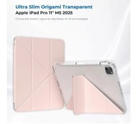 Чохол до планшета BeCover Ultra Slim Origami Transparent Apple iPad Pro 11" M5 2025 Pink (715956)