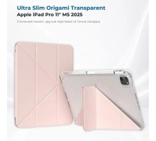 Чохол до планшета BeCover Ultra Slim Origami Transparent Apple iPad Pro 11" M5 2025 Pink (715956)