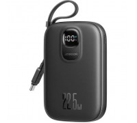 Батарея універсальна JOYROOM 10000mAh, 22.5W, PD, QC, built-in USB-C cable, Black (JR-PBF17)