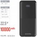 Батарея універсальна ColorWay 10 000 mAh DigiPower PD/22.5W, QC/4.0, Black (CW-PB100LP01BK)