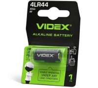 Батарейка 4LR44 / A544 1шт blister Videx (4LR44/A544 1B)
