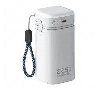 Батарея універсальна Atria 20000mAh, PD/22.5W, QC/3.0, Built-in flashlight, White (WPD-69)