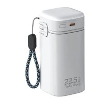 Батарея універсальна Atria 20000mAh, PD/22.5W, QC/3.0, Built-in flashlight, White (WPD-69)