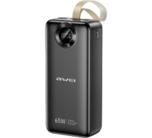 Батарея універсальна AWEI 30000mAh PA-34 65W Fast charging black (6954284025324)
