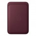 Чохол до мобільного телефона Apple FineWoven Wallet MagSafe iPhone Burgundy (MK9H4ZM/A)