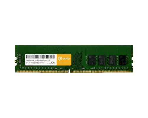Модуль пам'яті для комп'ютера DDR5 16GB 6000 MHz ATRIA (UAT56000CL46K1/16)