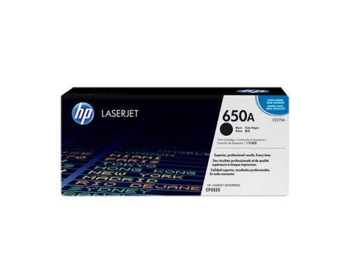 Картридж HP CLJ  650A black /CP5525 (CE270A)