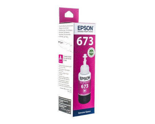 Контейнер з чорнилом Epson 673 magenta 70мл L800/1800 (C13T67334A)