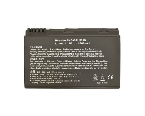 Акумулятор до ноутбука AlSoft Acer TM00741 5200mAh 6cell 11.1V Li-ion (A41015)