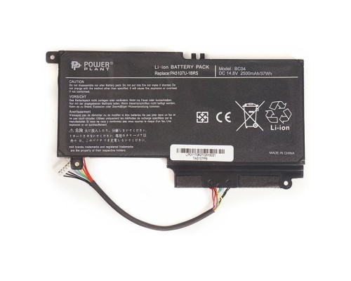 Акумулятор до ноутбука TOSHIBA Satellite L55 (PA5107U-1BRS, TA5107P9) 14.8V 2500mAh PowerPlant (NB510221)