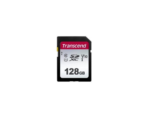 Карта пам'яті Transcend 128GB SDXC class 10 UHS-I U1 V10 (TS128GSDC300S)