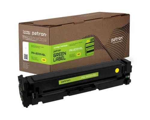 Картридж Patron HP CLJ CF402X для M252/M274/M277 Yellow, GREEN Label (PN-201XYGL)