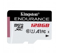 Карта пам'яті Kingston 128GB microSDXC class 10 UHS-I U1 A1 High Endurance (SDCE/128GB)