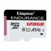 Карта пам'яті Kingston 128GB microSDXC class 10 UHS-I U1 A1 High Endurance (SDCE/128GB)