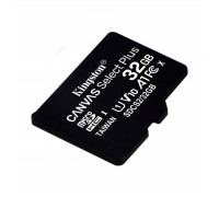 Карта пам'яті Kingston 32GB microSDHC class 10 UHS-I A1 (R-100MB/s) Canvas (SDCS2/32GBSP)