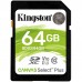 Карта пам'яті Kingston 64GB SDXC class 10 UHS-I U3 Canvas Select Plus (SDS2/64GB)