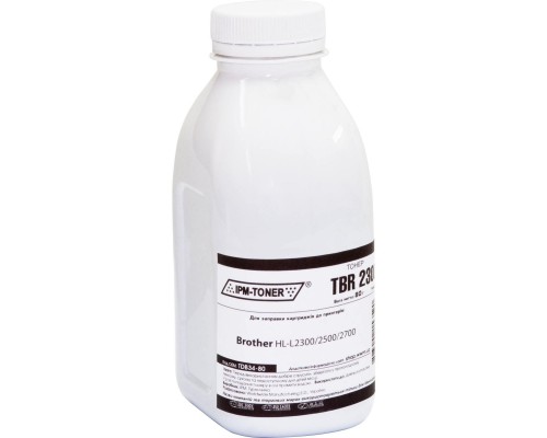 Тонер Brother HL-L2300/2500/2700, 80г Black IPM (TDB34-80)