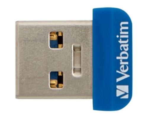 USB флеш накопичувач Verbatim 64GB Store 'n' Stay NANO Blue USB 3.2 (98711)