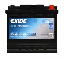 Акумулятор автомобільний EXIDE START-STOP EFB 55A (EL550)