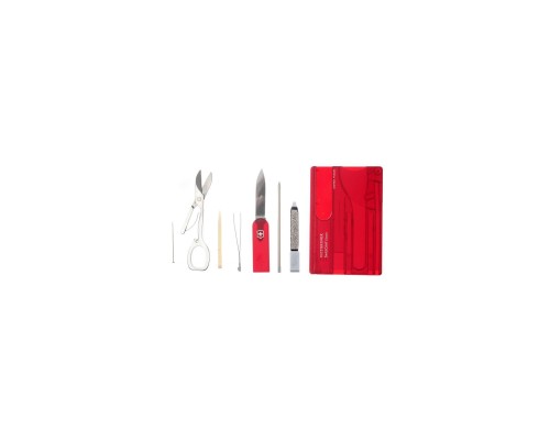 Ніж Victorinox SwissCard Transparent Red (0.7100.T)