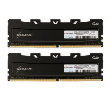 Модуль пам'яті для комп'ютера DDR4 16GB (2x8GB) 3200 MHz Black Kudos eXceleram (EKBLACK4163222AD)
