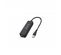 Концентратор Dynamode USB 3.0 Type-A - RJ45 Gigabit Lan, 3*USB 3.0 (USB3.0-Type-A-RJ45-HUB3)