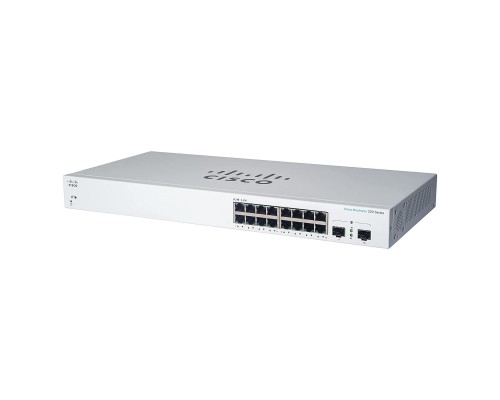 Комутатор мережевий Cisco CBS220-16T-2G-EU