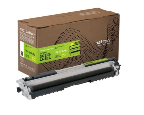 Тонер-картридж Patron Canon 729 yellow Green Label (PN-729YGL)