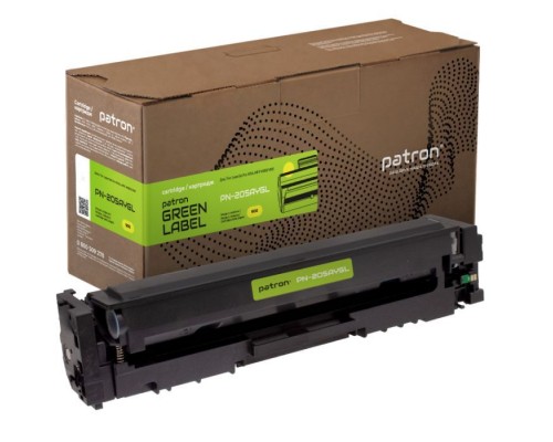 Картридж Patron HP 205A (CF532A) Green Label, yellow (PN-205AYGL)