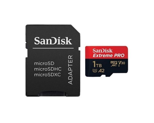 Карта пам'яті SanDisk 1 TB microSDXC UHS-I U3 Extreme Pro+SD Adapter (SDSQXCD-1T00-GN6MA)