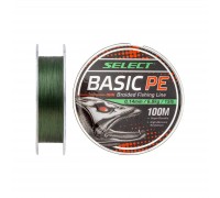 Шнур Select Basic PE 100m Dark Green 0.26mm 45lb/20.8kg (1870.27.68)