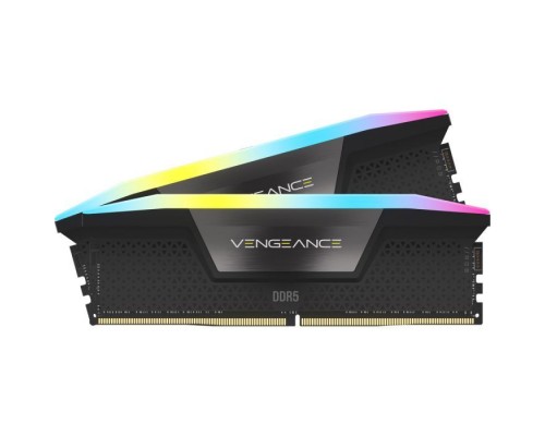Модуль пам'яті для комп'ютера DDR5 32GB (2x16GB) 5200 MHz Vengeance RGB Corsair (CMH32GX5M2B5200C40)
