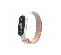 Ремінець до фітнес браслета Armorstandart нейлоновий для Xiaomi Mi Band 7/6/5/4 White/Red (ARM67846)