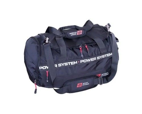 Дорожня сумка Power System PS-7012 Gym Bag Dynamic Чорно-Червона (7012BR-3)