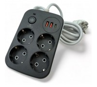 Мережевий фільтр живлення XoKo XK-SP-4-2-1-BK