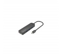 Концентратор Vention USB 3.1 Type-C to 3xUSB 3.0+MicroUSB+3.5mm Sound Adapter black (TGQBB)