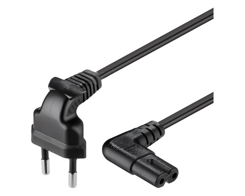 Кабель живлення C7 1.2m 0.5mm PC-184/2 CEE7/16-C7 2 pin Voltronic (PC-184/2 CEE7/16-C7 CU12)