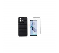 Чохол до мобільного телефона Dengos Kit for Motorola G84 case + glass (Black) (DG-KM-52)