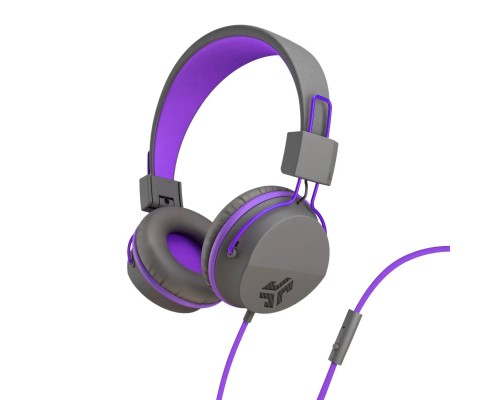 Навушники Jlab JBuddies Studio Kids Wired Graphite/Violet (IEUHJKSTUDIORGRYPRP6)