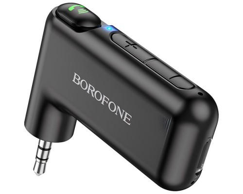 FM модулятор BOROFONE BC35 Wideway car AUX BT receiver Black (BC35B)