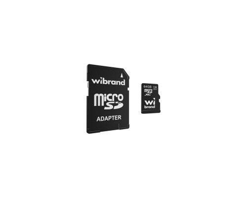 Карта пам'яті Wibrand 64GB mictoSD class 10 UHS-I (WICDXU1/64GB-A)