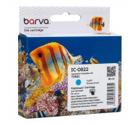 Картридж Barva Epson T0812/T0822 XL (C13T11124A10/C13T11224A10) 900ст, cyan (IC-0822)