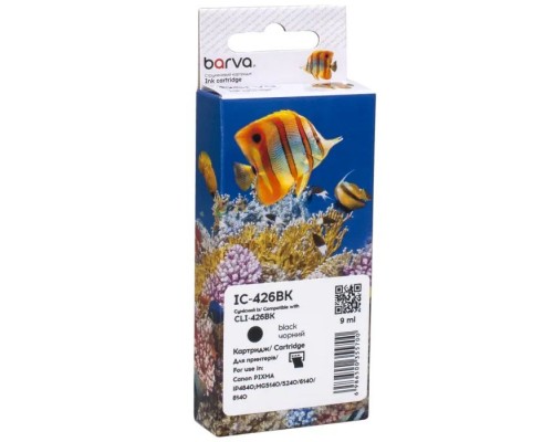 Картридж Barva Canon CLI-426BK (4556B001) 635 ст, black (IC-426BK)