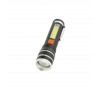 Ліхтар Quantum Helper 10W LED zoom +COB з USB (QM-FL1032)