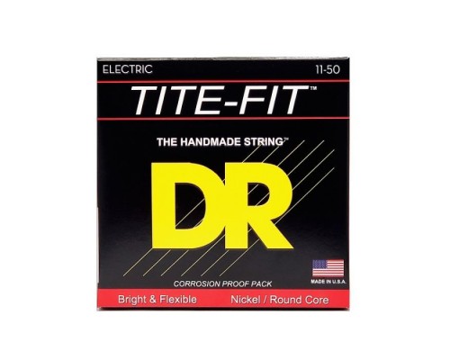 Струни для гітари DR Strings TITE-FIT Electric - Heavy (11-50) (EH-11)