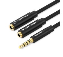 Кабель мультимедійний 3.5mm M to 2x3.5mm F (4pin) Vention (BBVBY)