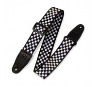 Ремінь для гітари Levy's Print Series Guitar Strap Black And White Checkers (MP-28)