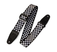 Ремінь для гітари Levy's Print Series Guitar Strap Black And White Checkers (MP-28)