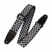 Ремінь для гітари Levy's Print Series Guitar Strap Black And White Checkers (MP-28)